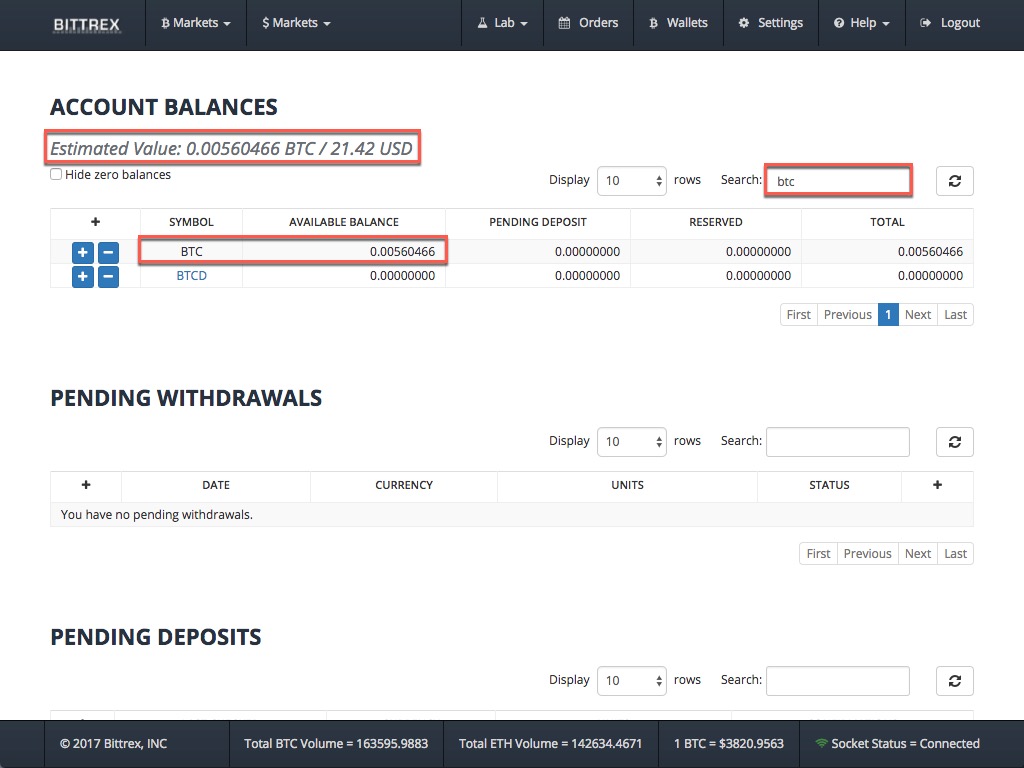 how to change siacoin to btc on bittrex