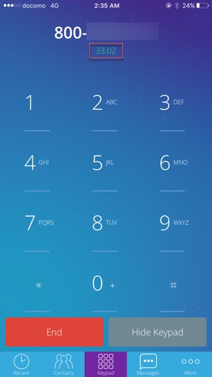 Call to credit company to fix 